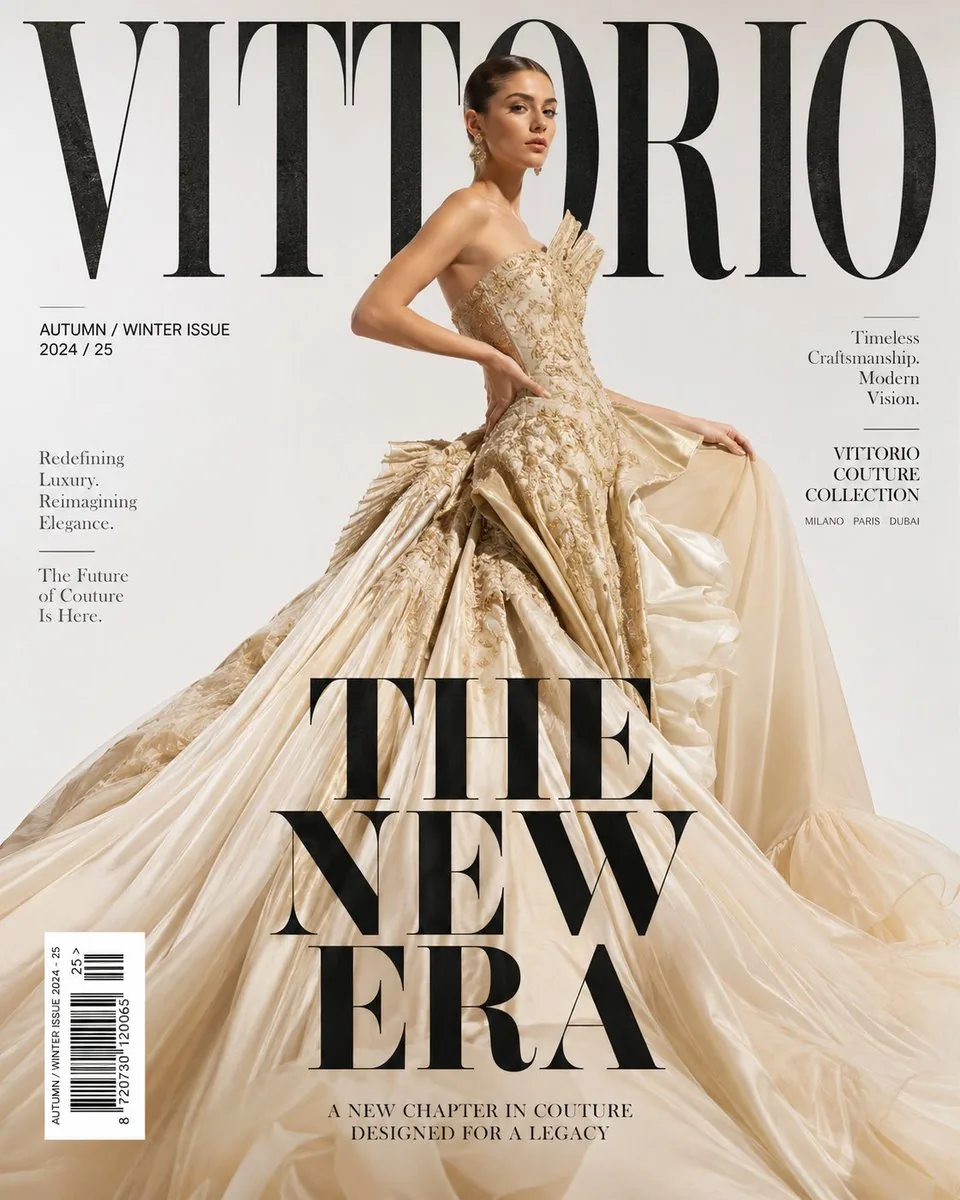 Luxury High Fashion Magazine Cover reference