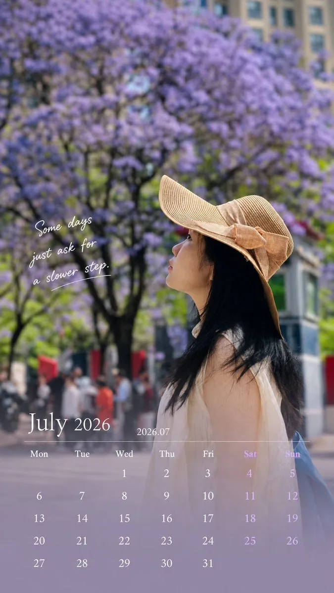 Healing Travel Calendar Card reference