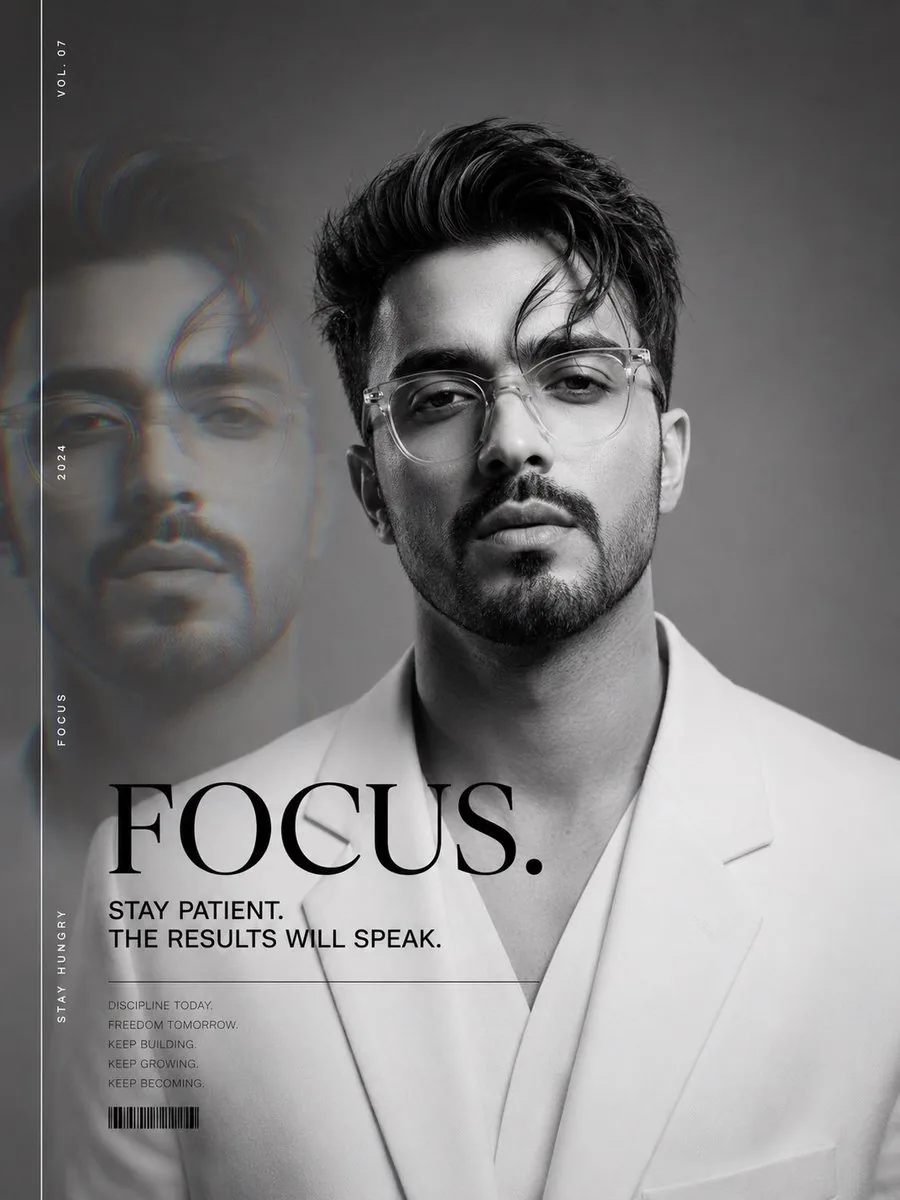 Luxury Magazine Cover Identity Portrait reference