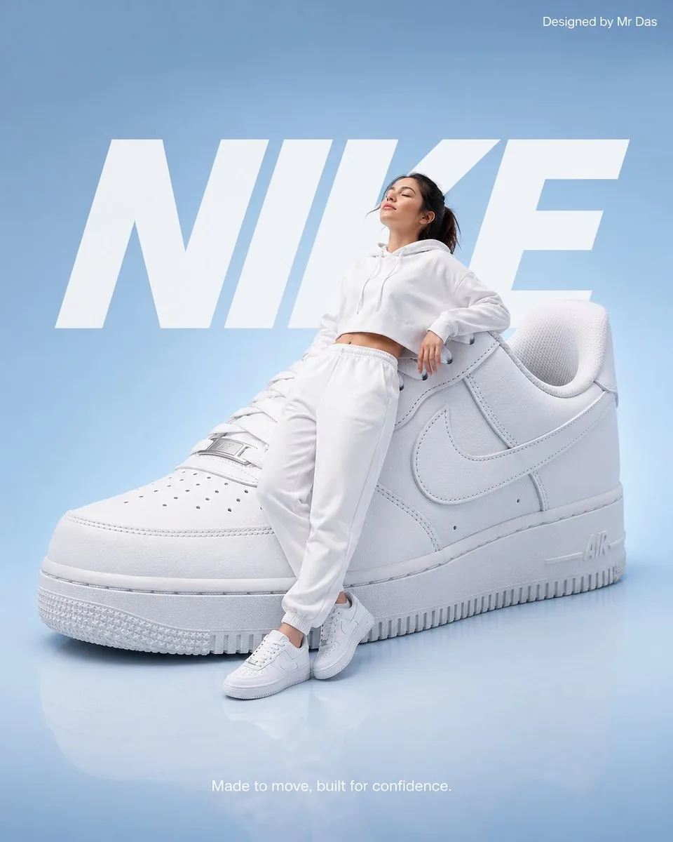 Minimalist Nike Fashion Advertisement reference