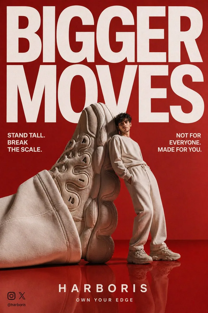 High-End Streetwear Campaign Poster reference