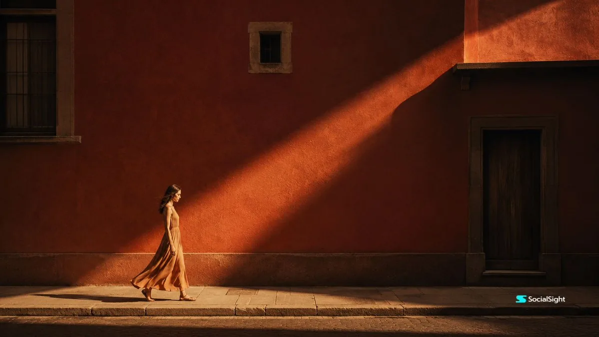 Cinematic Editorial Urban Golden Hour reference