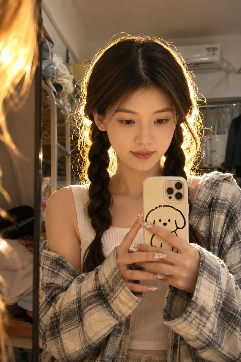 Dorm Mirror Selfie Identity Reference reference