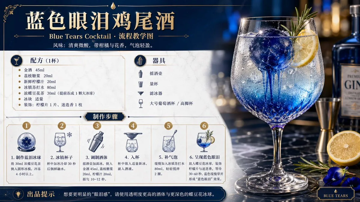 Cocktail Recipe Tutorial and Concept Poster reference