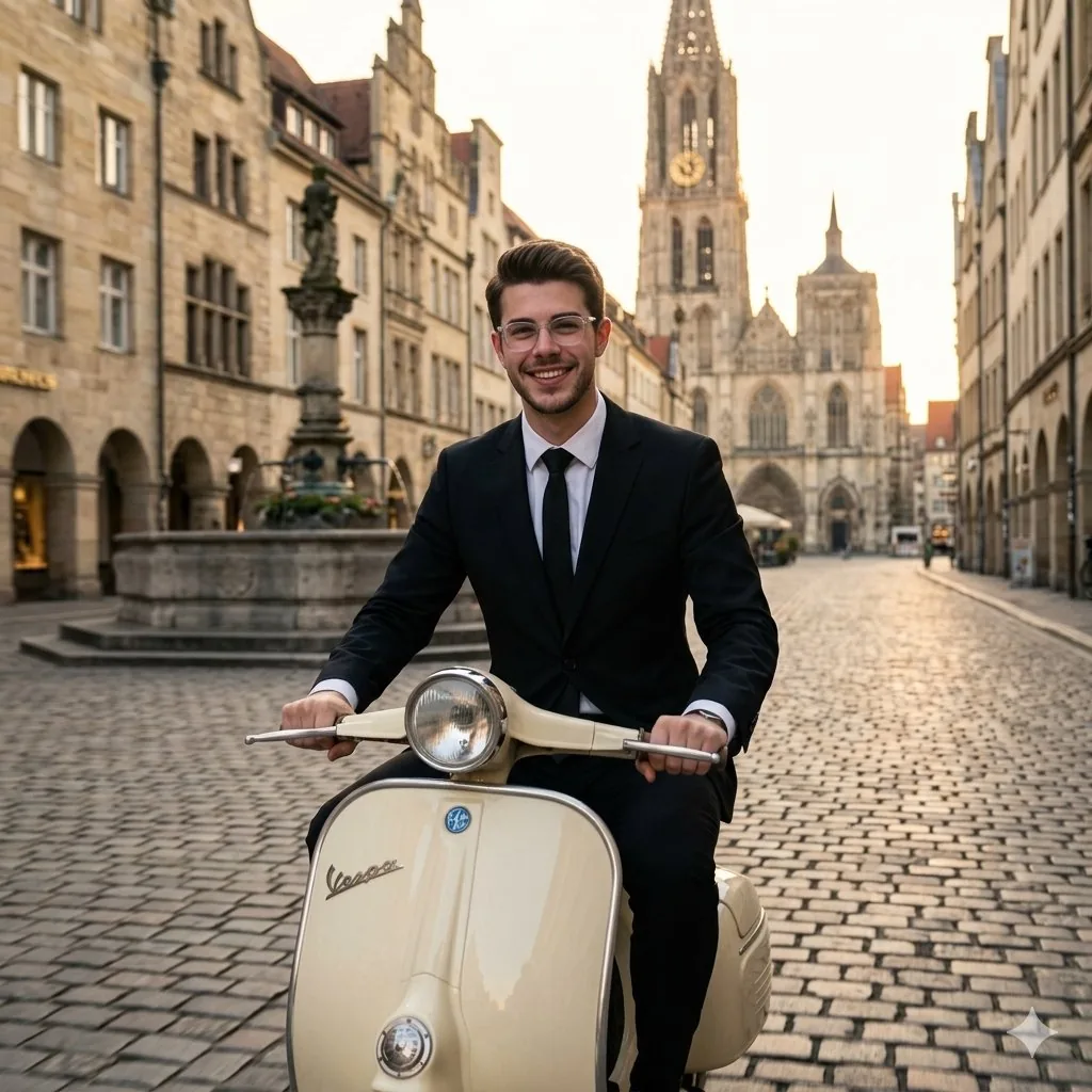 Vintage European Scooter Ride reference