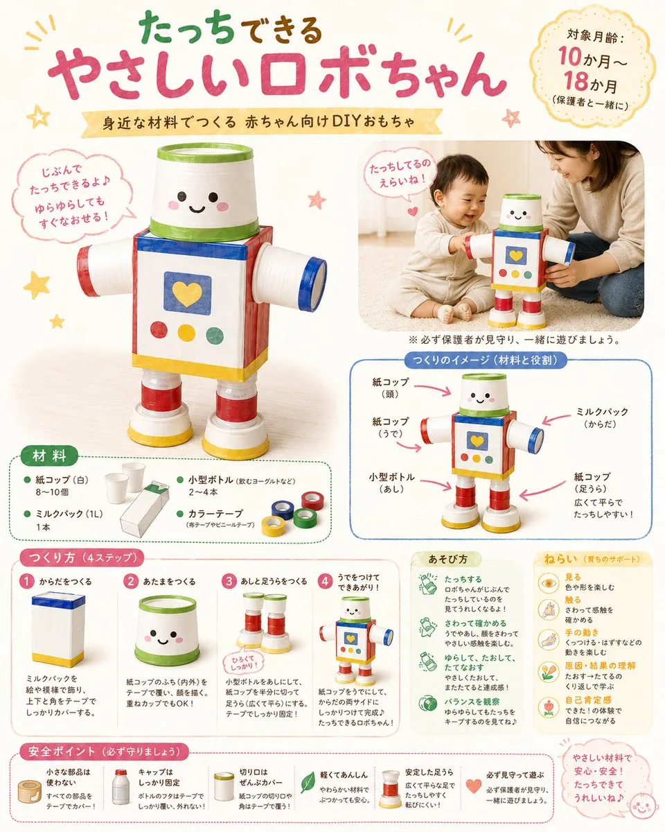 DIY Baby Robot Toy Concept Sheet reference