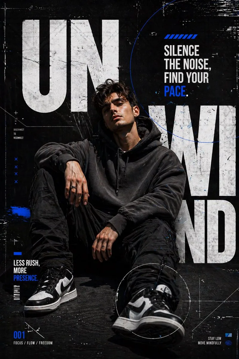 Urban Streetwear Editorial Poster reference