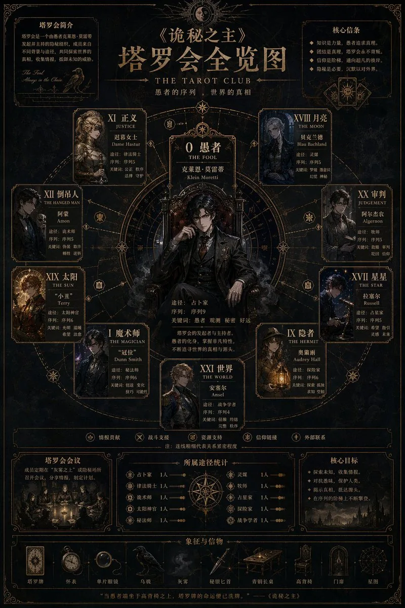 Occult Tarot Club Map reference