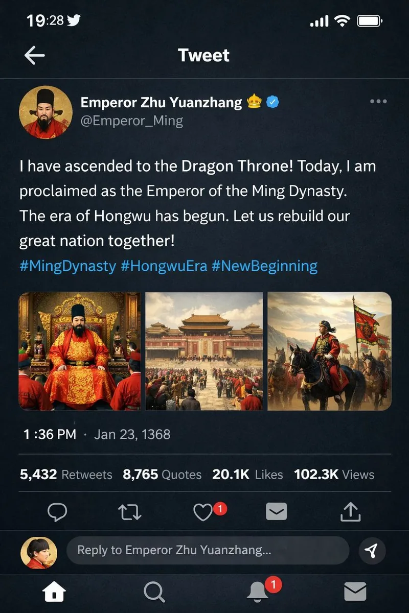 Historical Figure Social Media Mockup reference