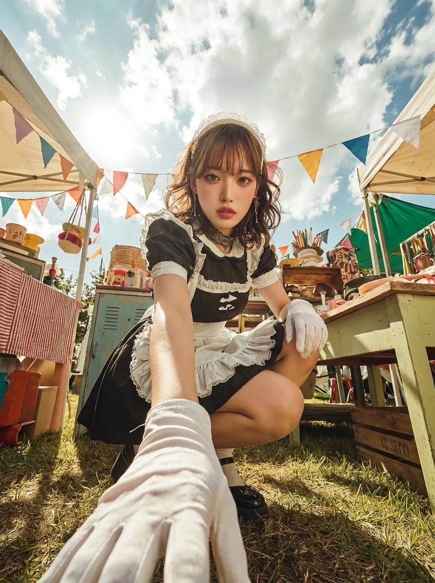 Dramatic Ultra Wide-Angle Photo Transformation Prompt reference