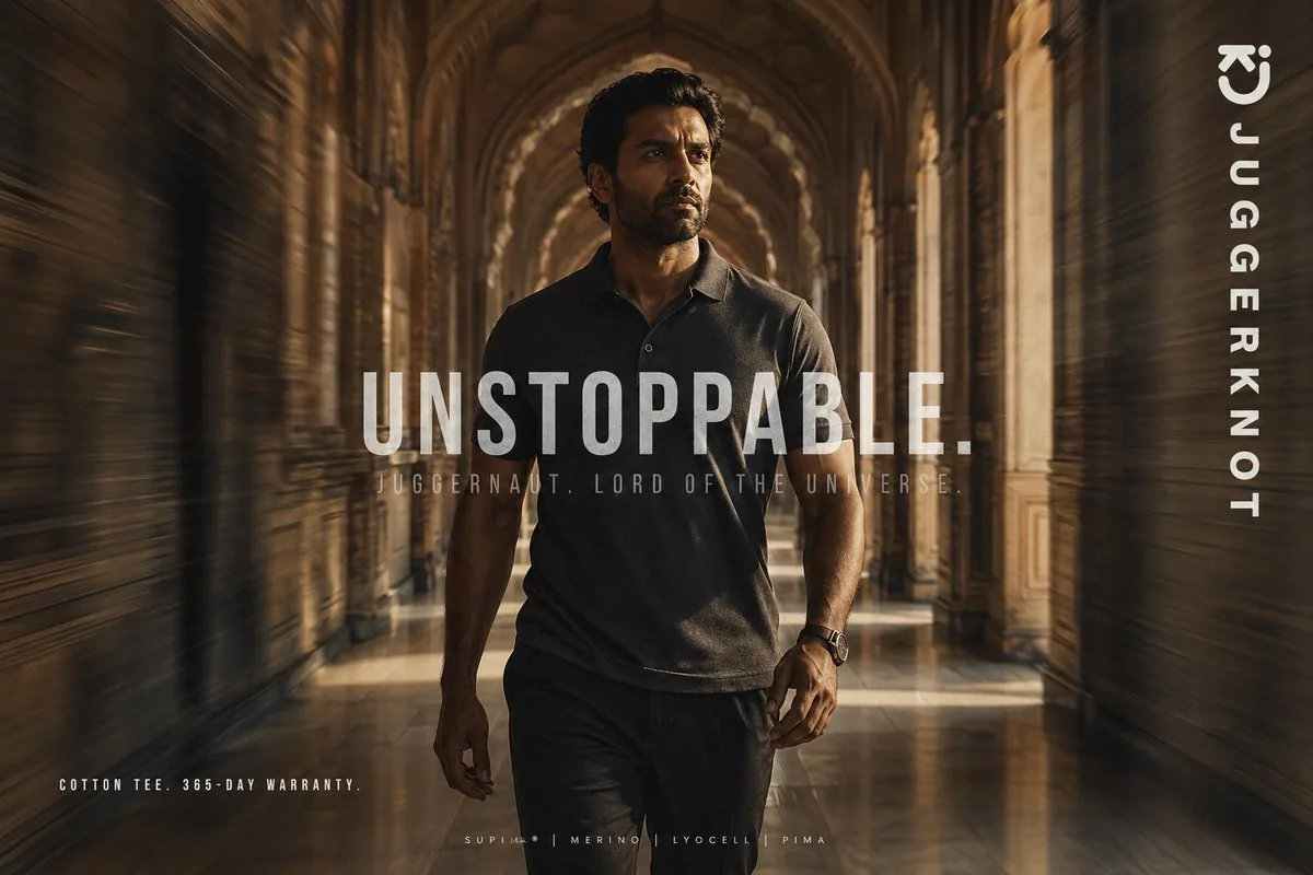 Luxury Tee Campaign Poster reference