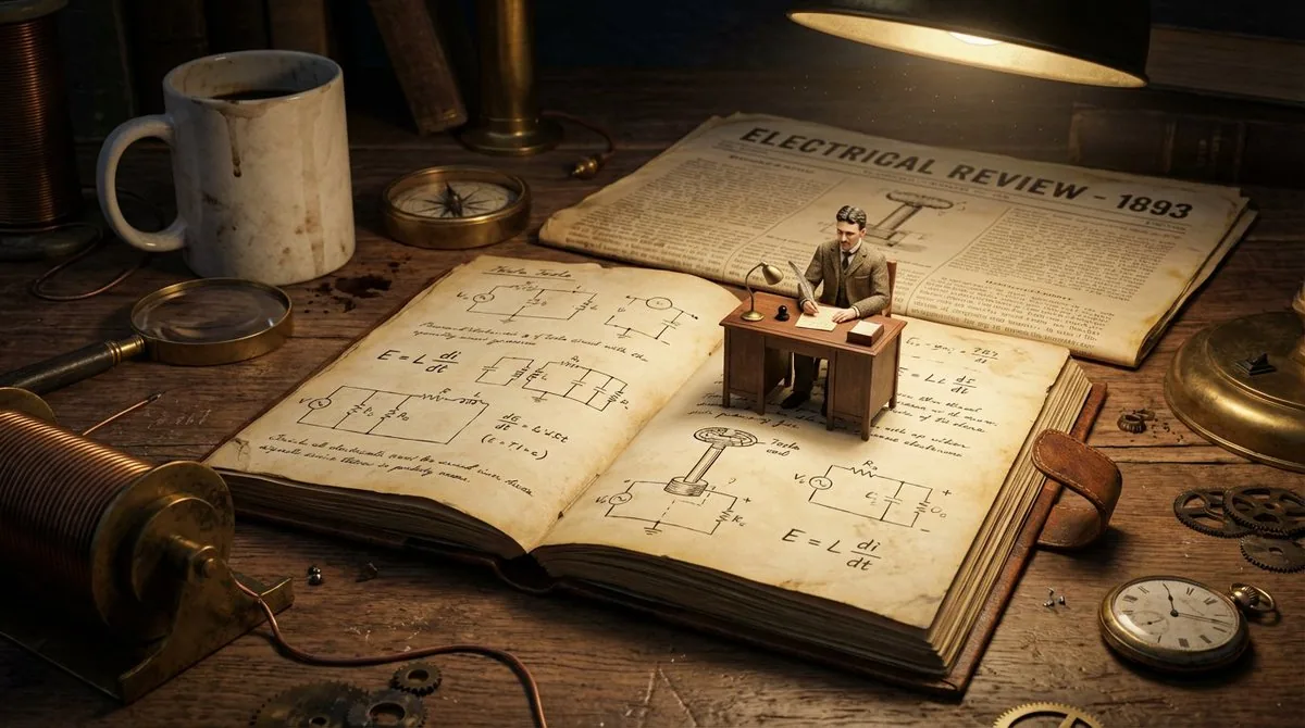 Macro Diorama of a Scientist's Historical Workspace - Nano Banana Pro AI Prompt for Product Marketing reference