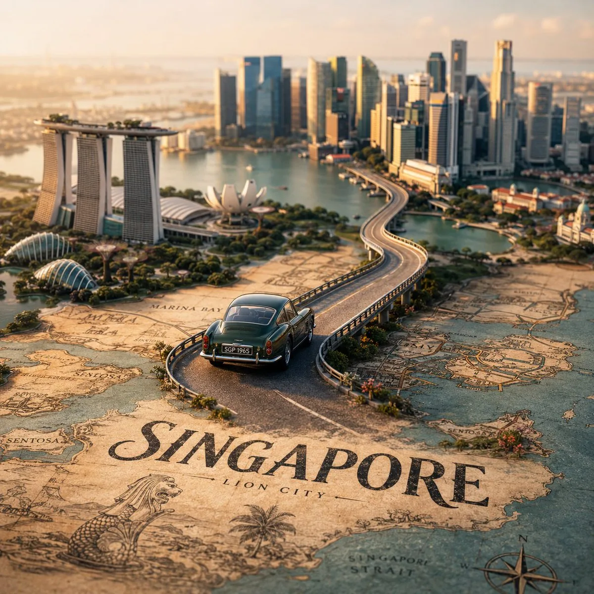 Tilt-Shift City Map Scene reference