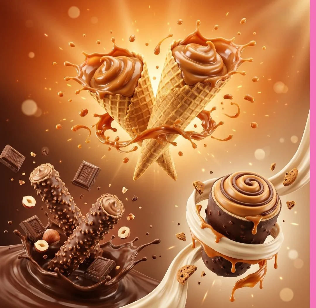 Premium Dessert Commercial Layout - Nano Banana Pro AI Prompt for Product Marketing reference