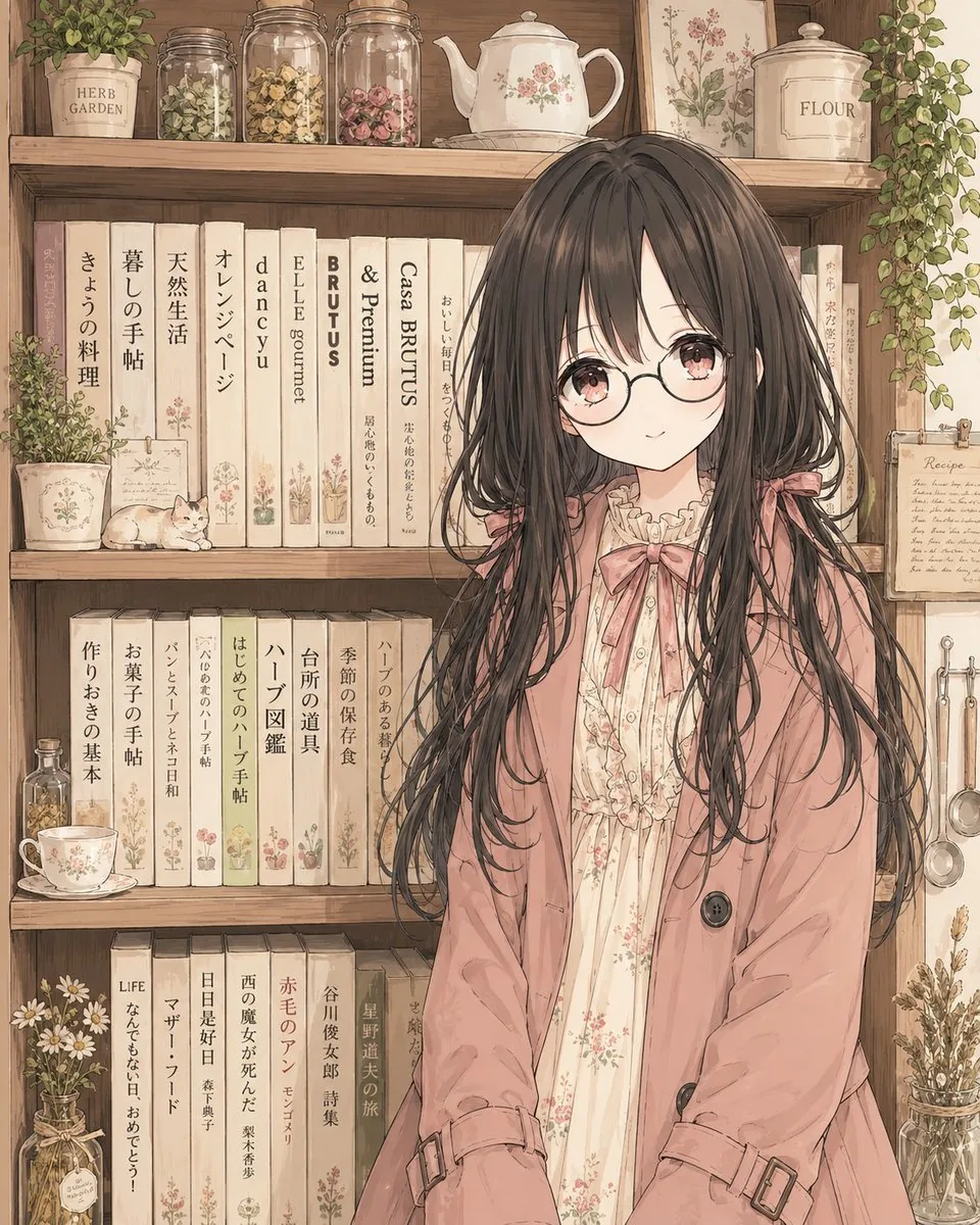 Faceless Cottagecore Anime Girl reference
