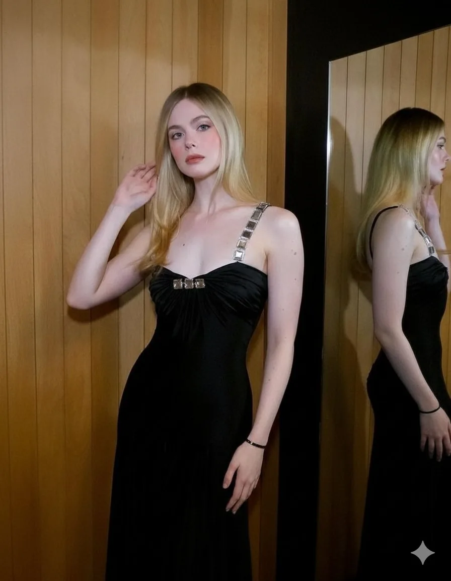High-End Fashion Editorial with Mirror Reflection - Nano Banana Pro AI Prompt for Product Marketing reference