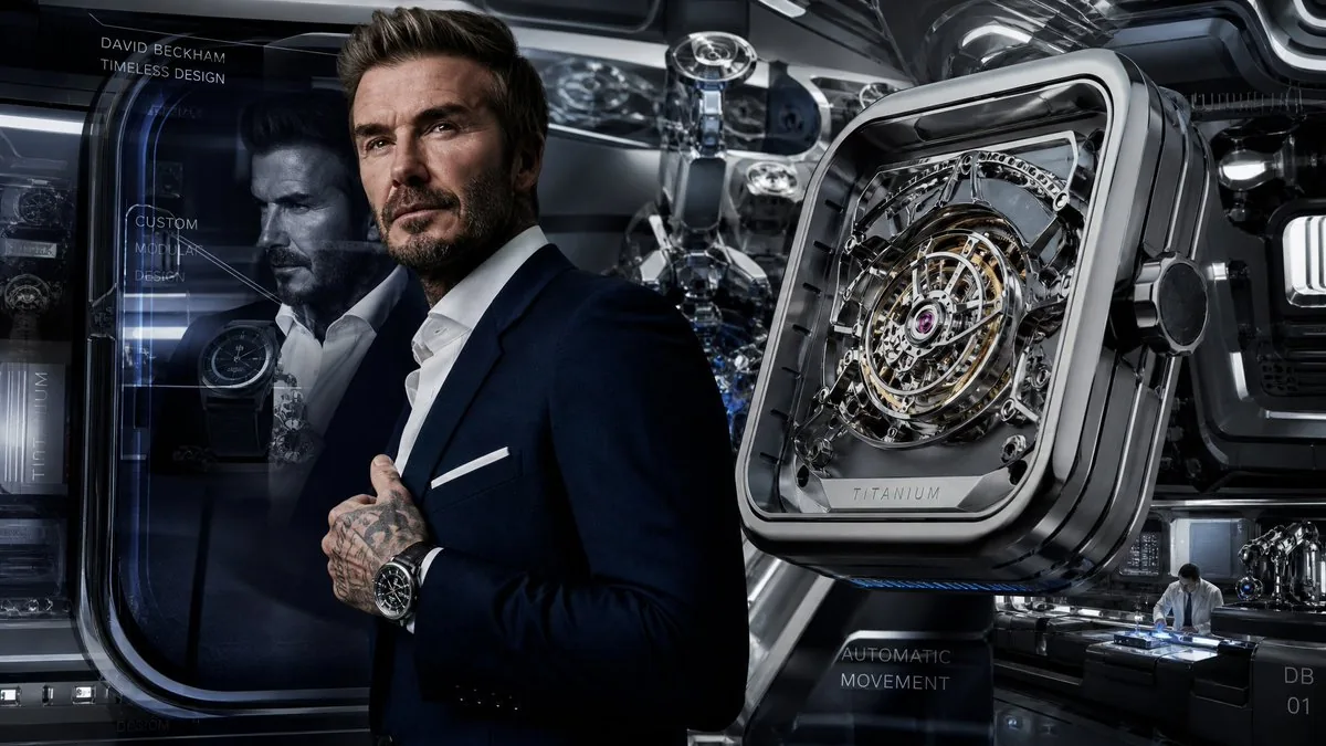 Futuristic Luxury Watch Ad reference