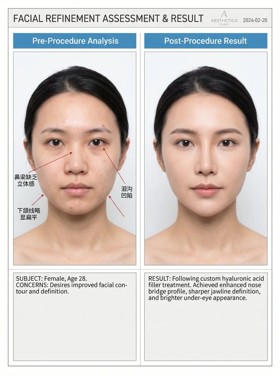 Medical Aesthetic Analysis Comparison Prompt reference