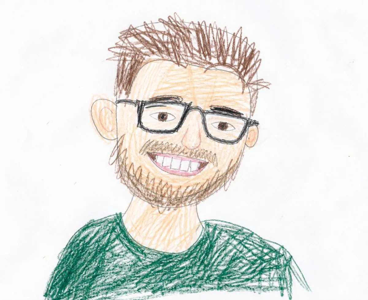 Childlike Colored Pencil Drawing reference