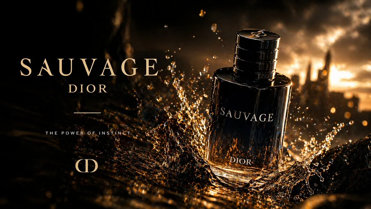 Luxury Perfume Splash Ad reference