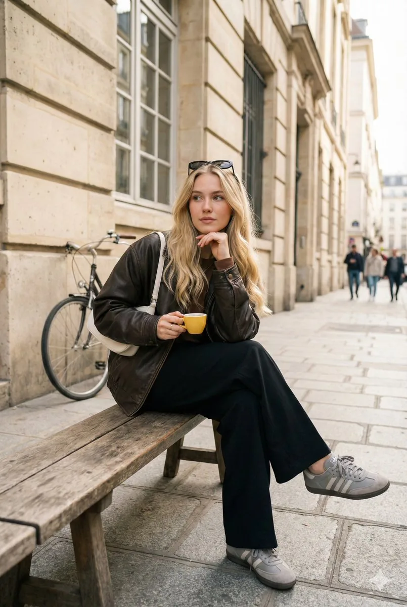 Parisian Street Style Fashion Editorial - Nano Banana Pro AI Prompt for Social Media Post reference