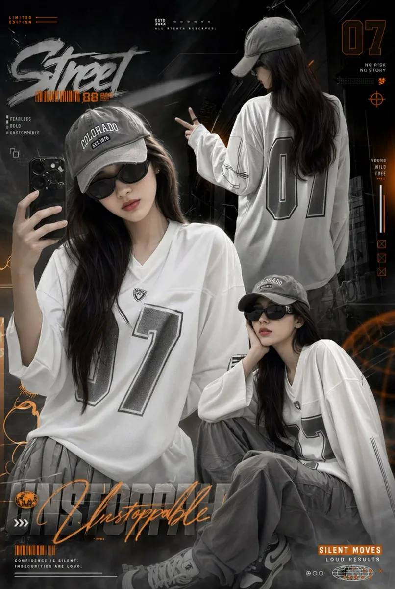 Urban Streetwear Girl Collage reference