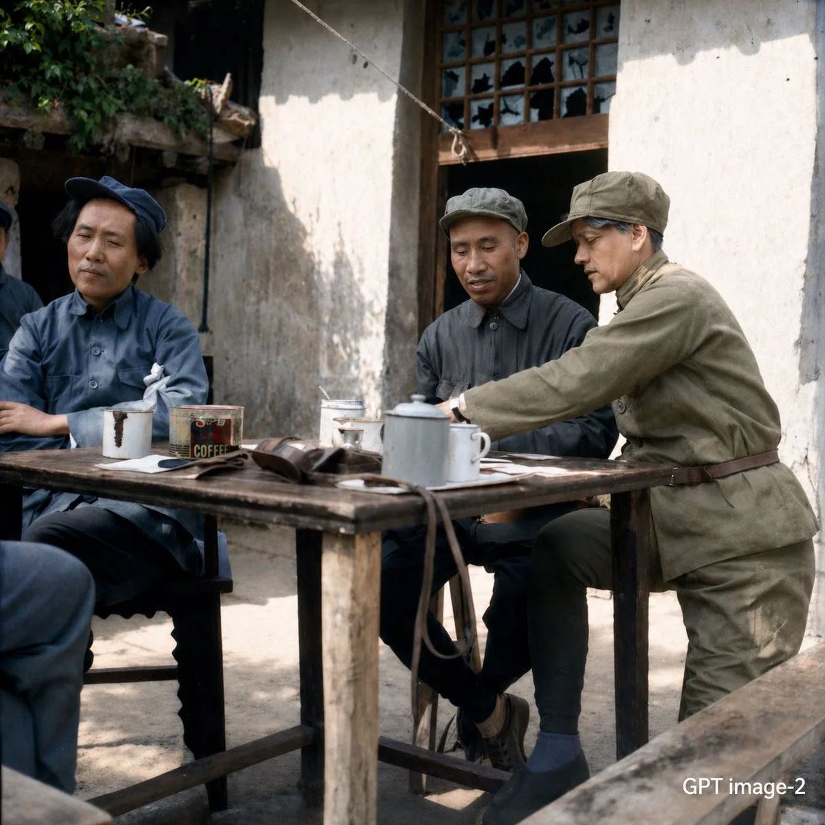 Mao-Era Courtyard Meeting Photo reference