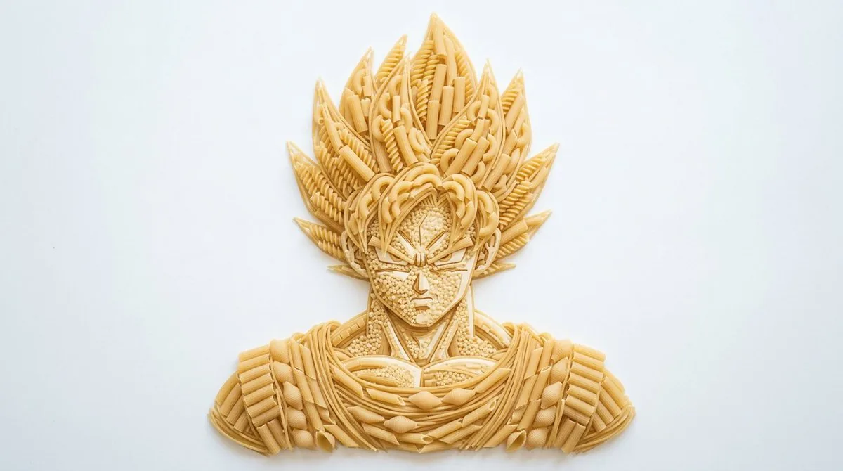 Pasta Art Bust Portrait reference