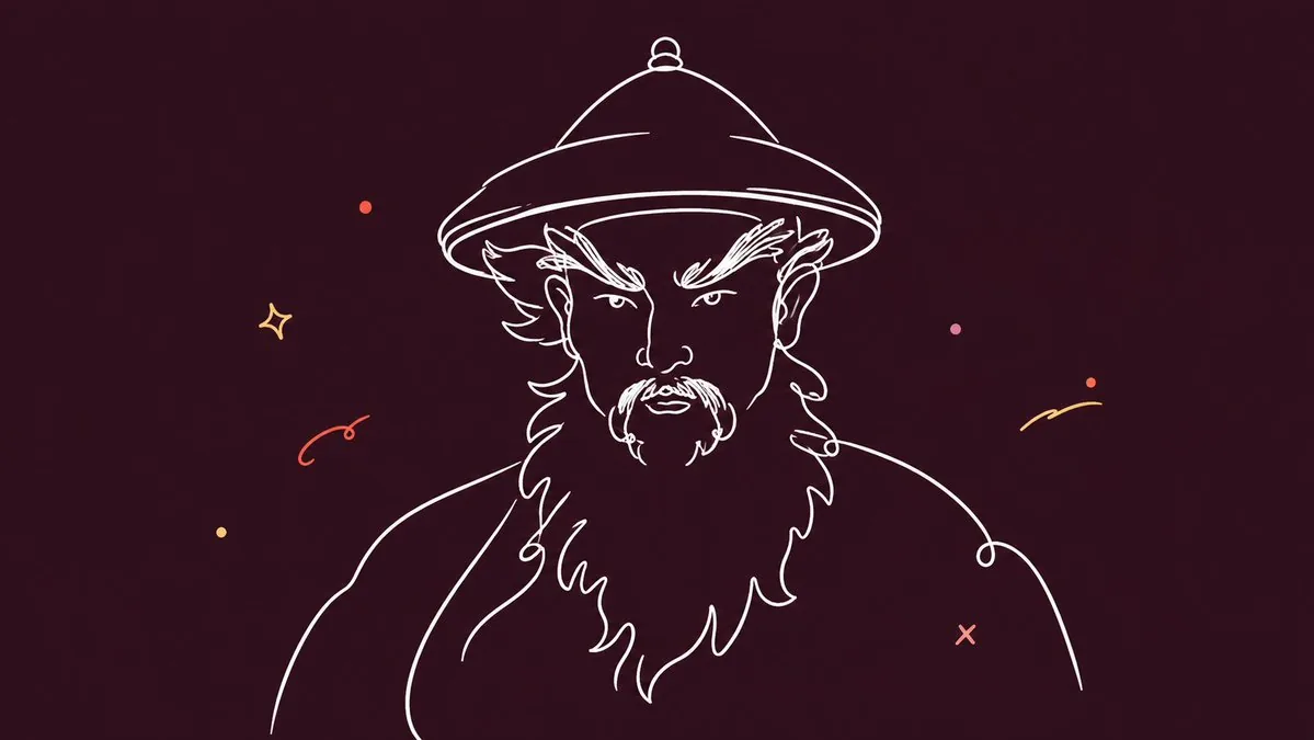 Minimalist Single Line Social Media Avatar reference