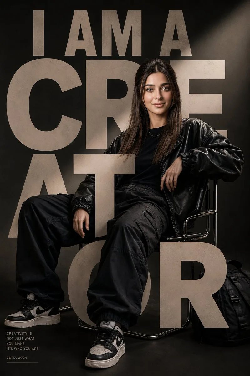 Luxury Streetwear Editorial Poster reference