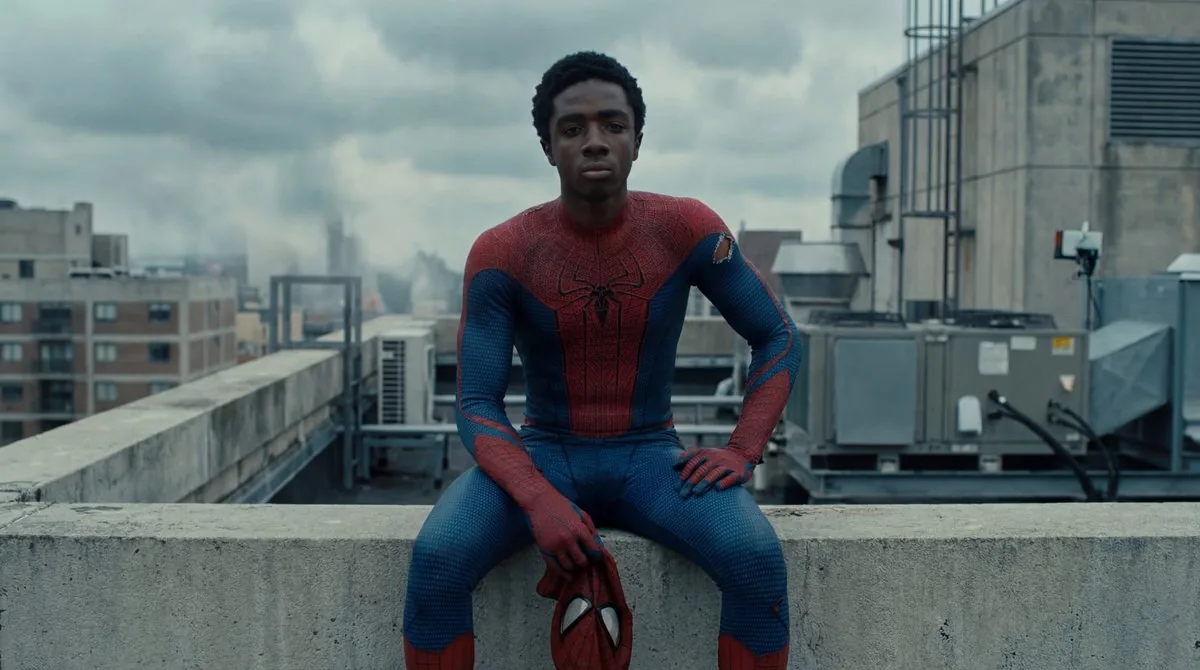 Photorealistic Superhero on Skyscraper Rooftop - Nano Banana Pro AI Prompt for Comic / Storyboard reference