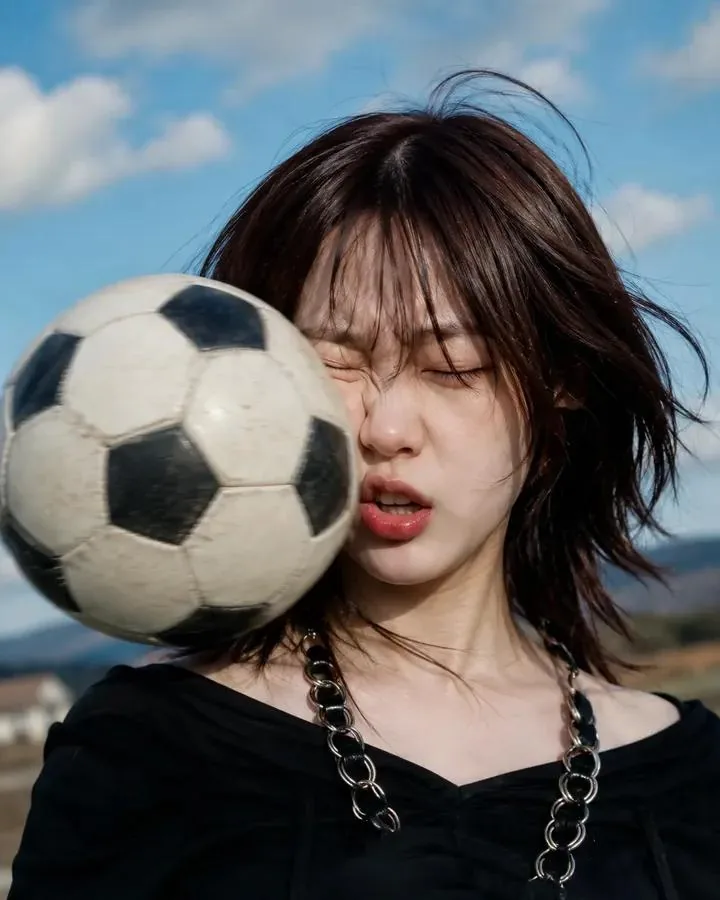 Soccer Ball Facial Impact Transformation reference