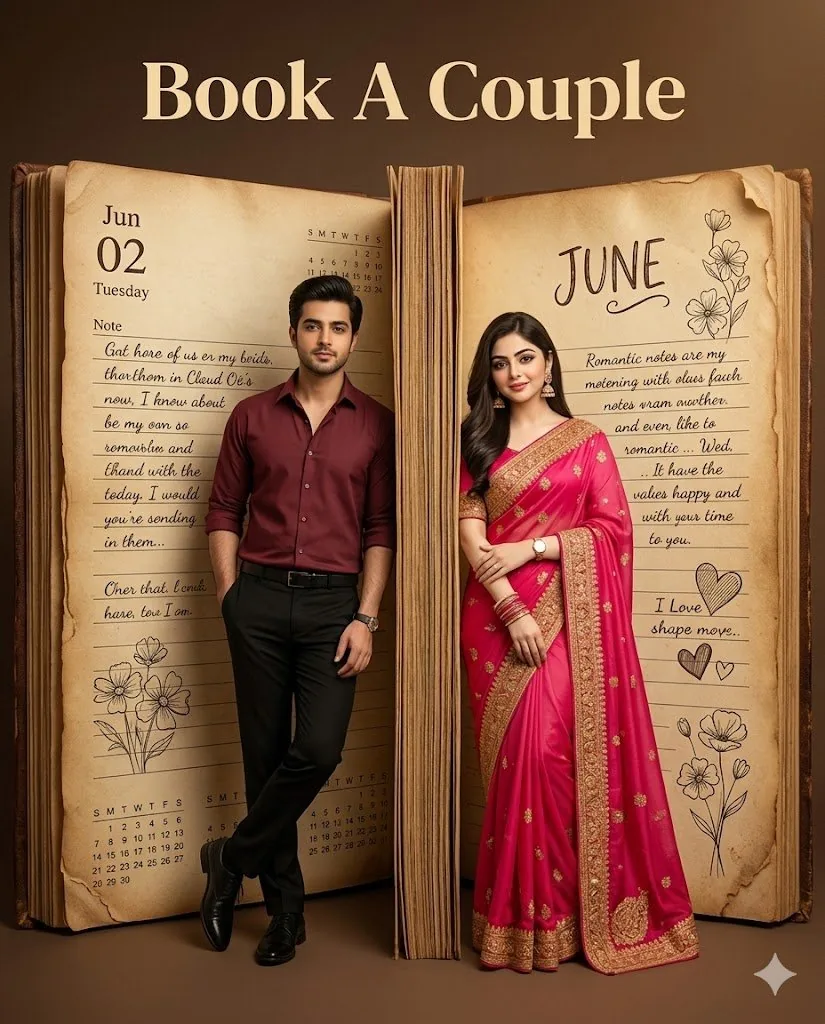Vintage Diary Couple Concept Poster reference
