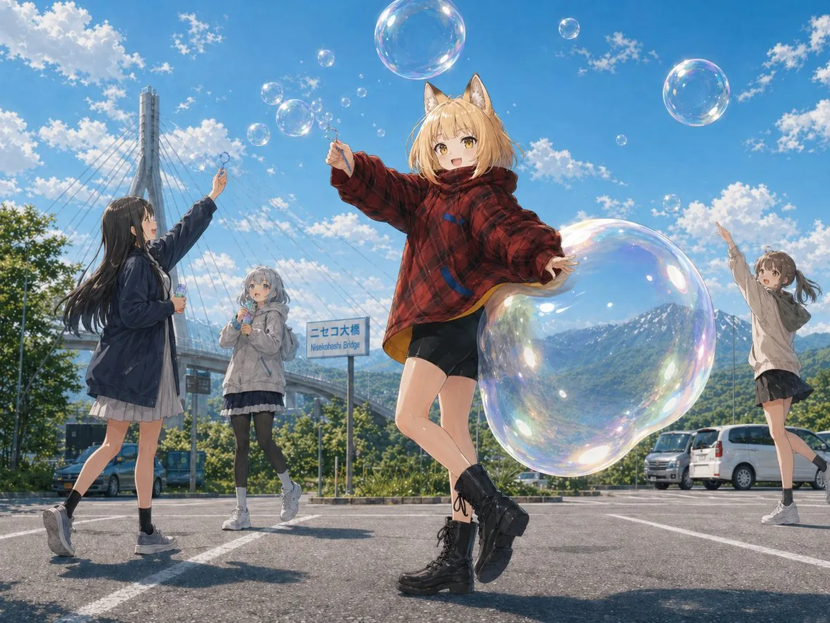Fox Girl Bubble Dream reference
