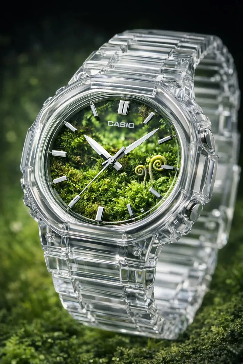 Crystal Terrarium Watch Product Shot reference