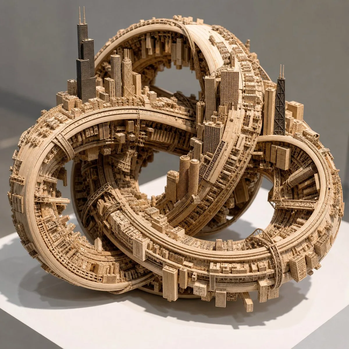 Impossible Wooden Chicago Knot City reference