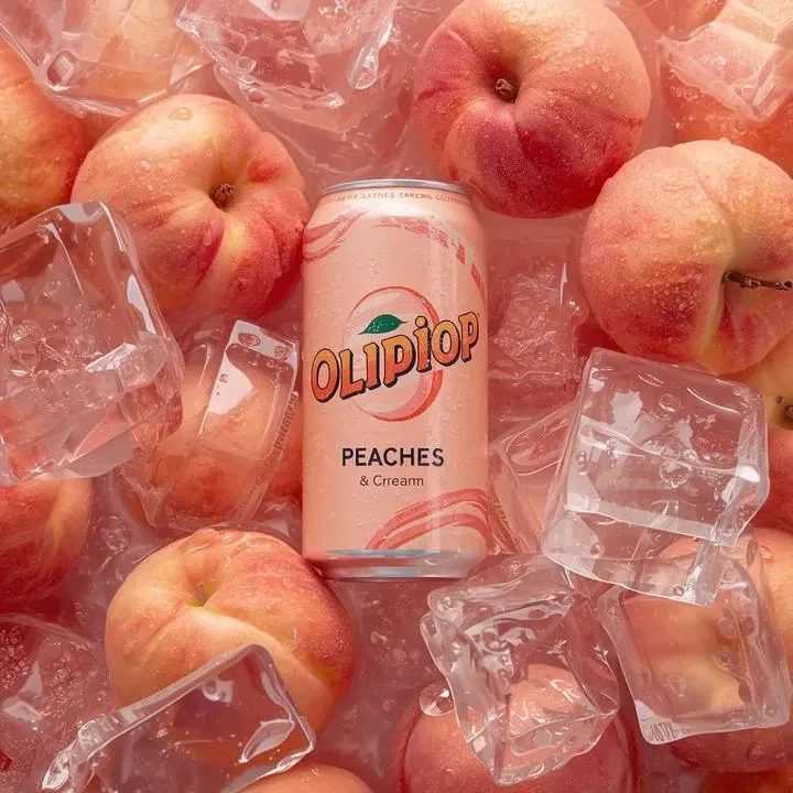 Ultra-Realistic Product Photography of OLIPOP Soda Can reference