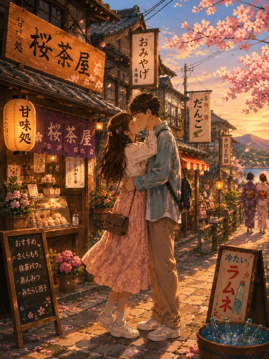 Romantic Kyoto Anime Scene reference