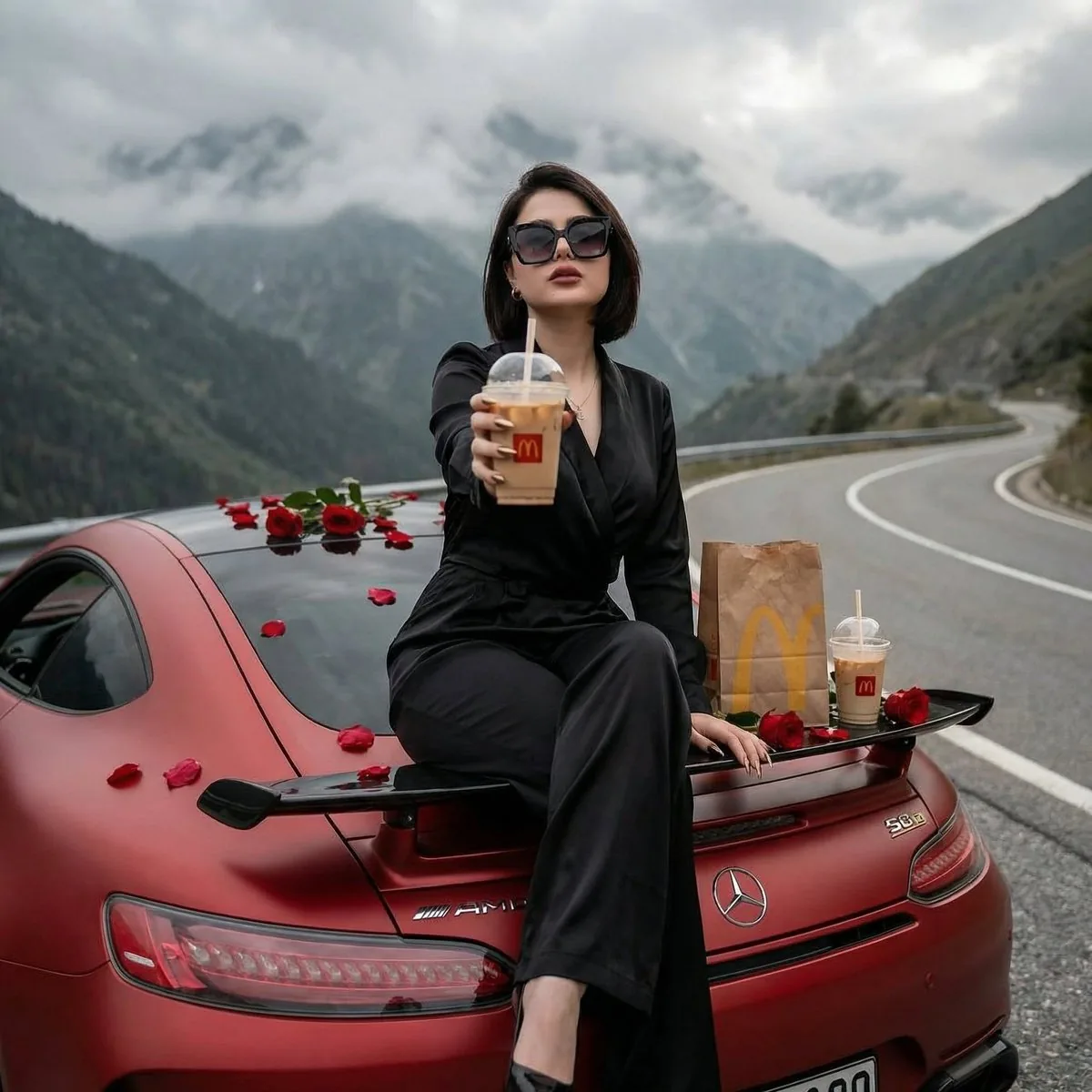 Luxury Ride and Mountain Vibes Editorial reference