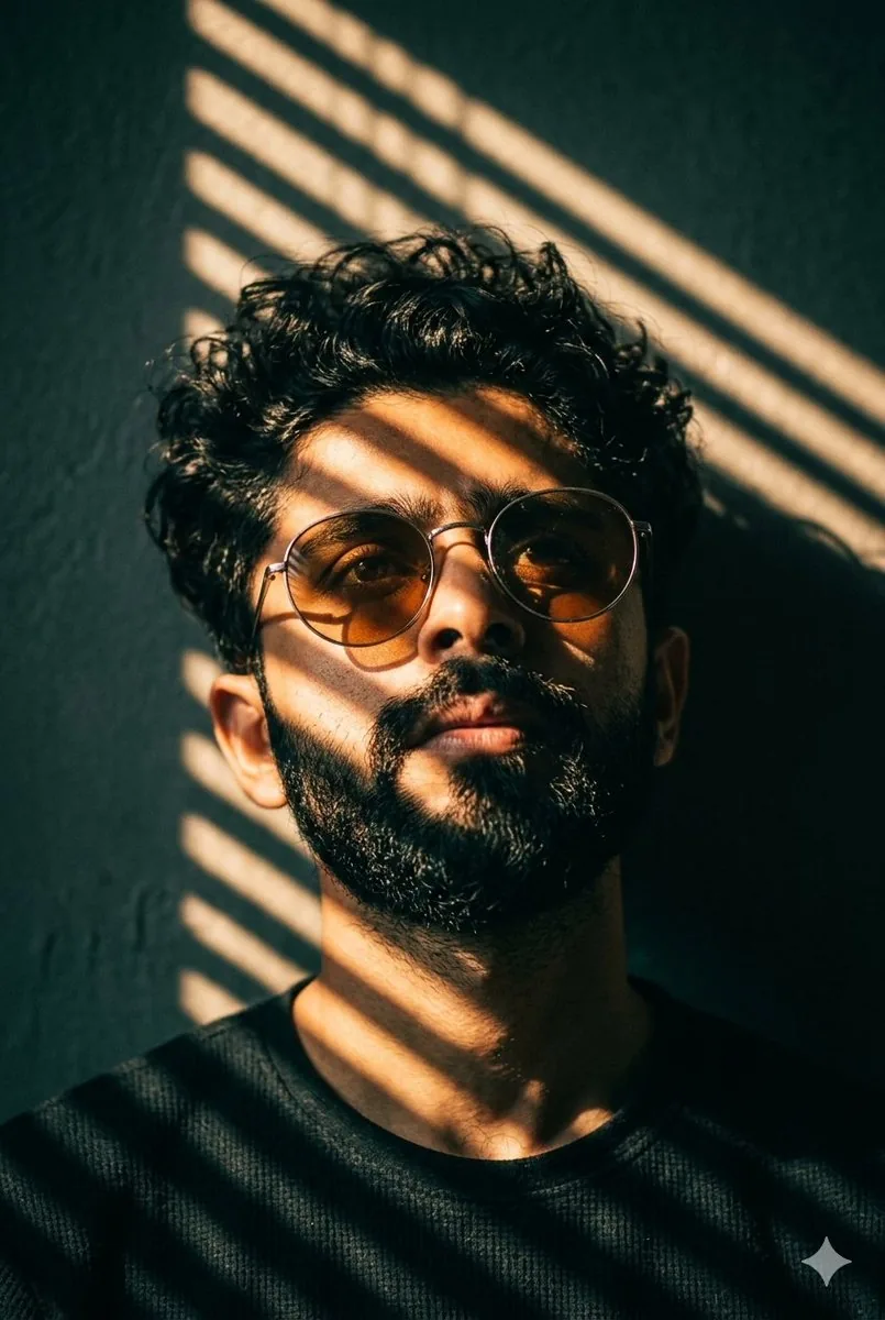 Cinematic Chiaroscuro Film Portrait reference