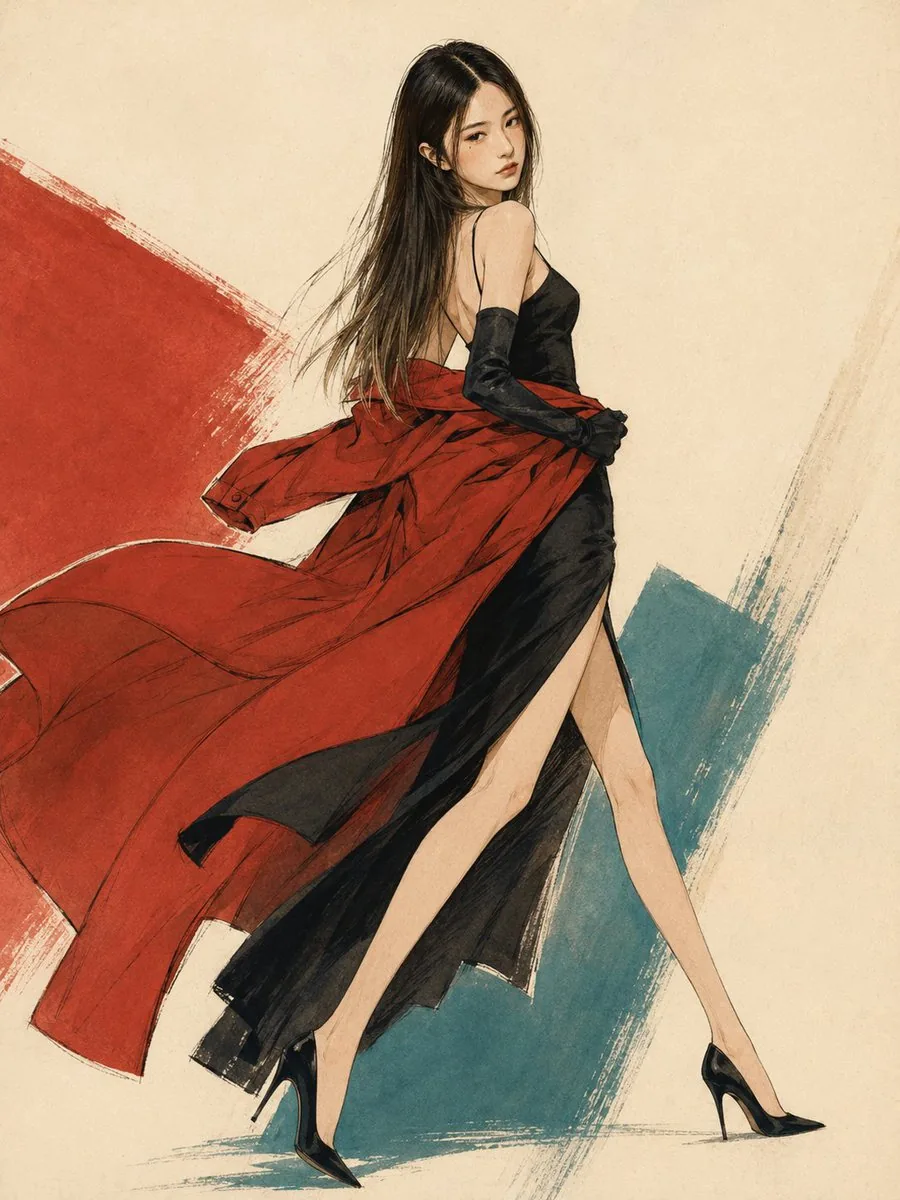 1990s Japanese Fashion Illustration reference