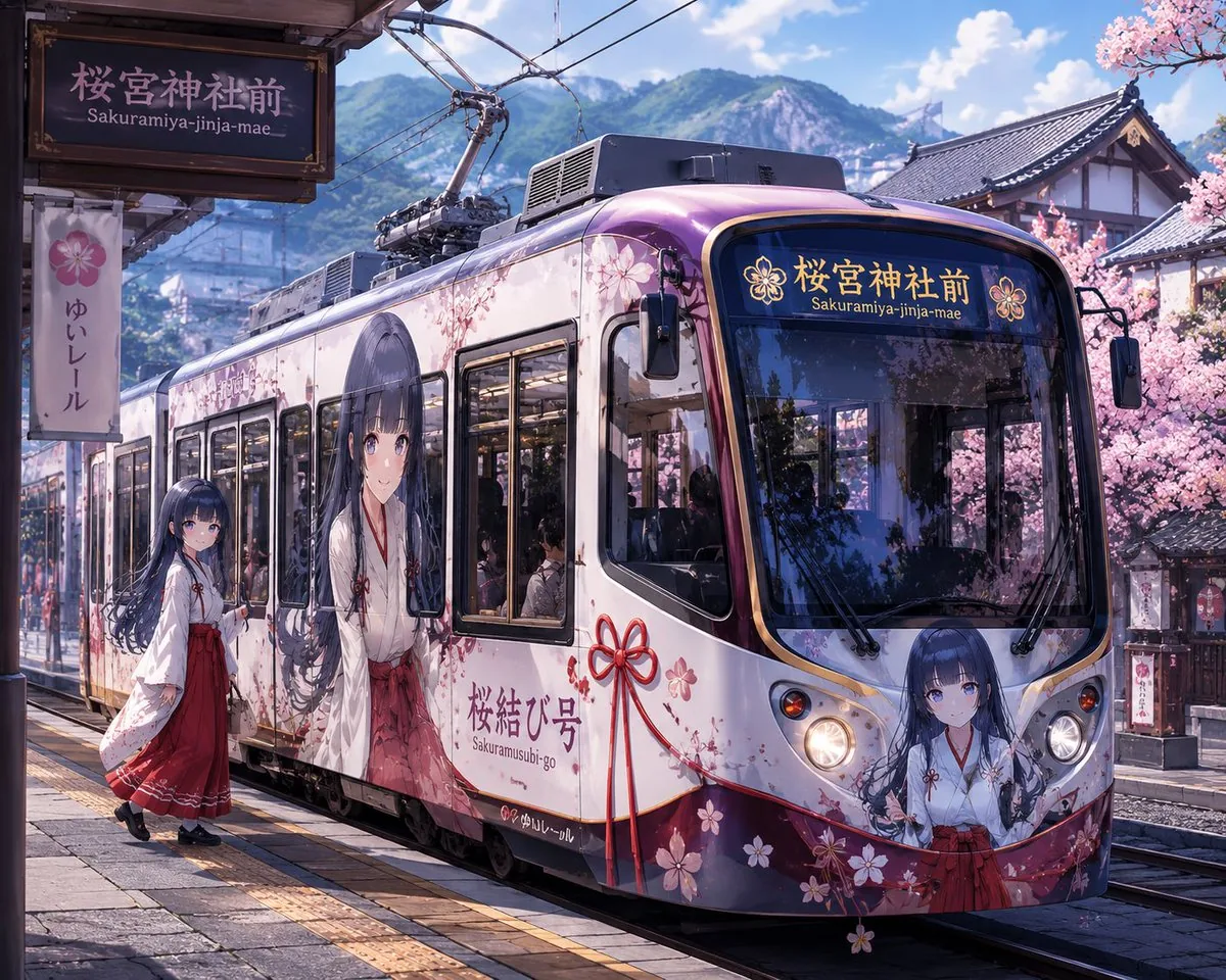 Custom Character-Wrapped Streetcar Illustration reference