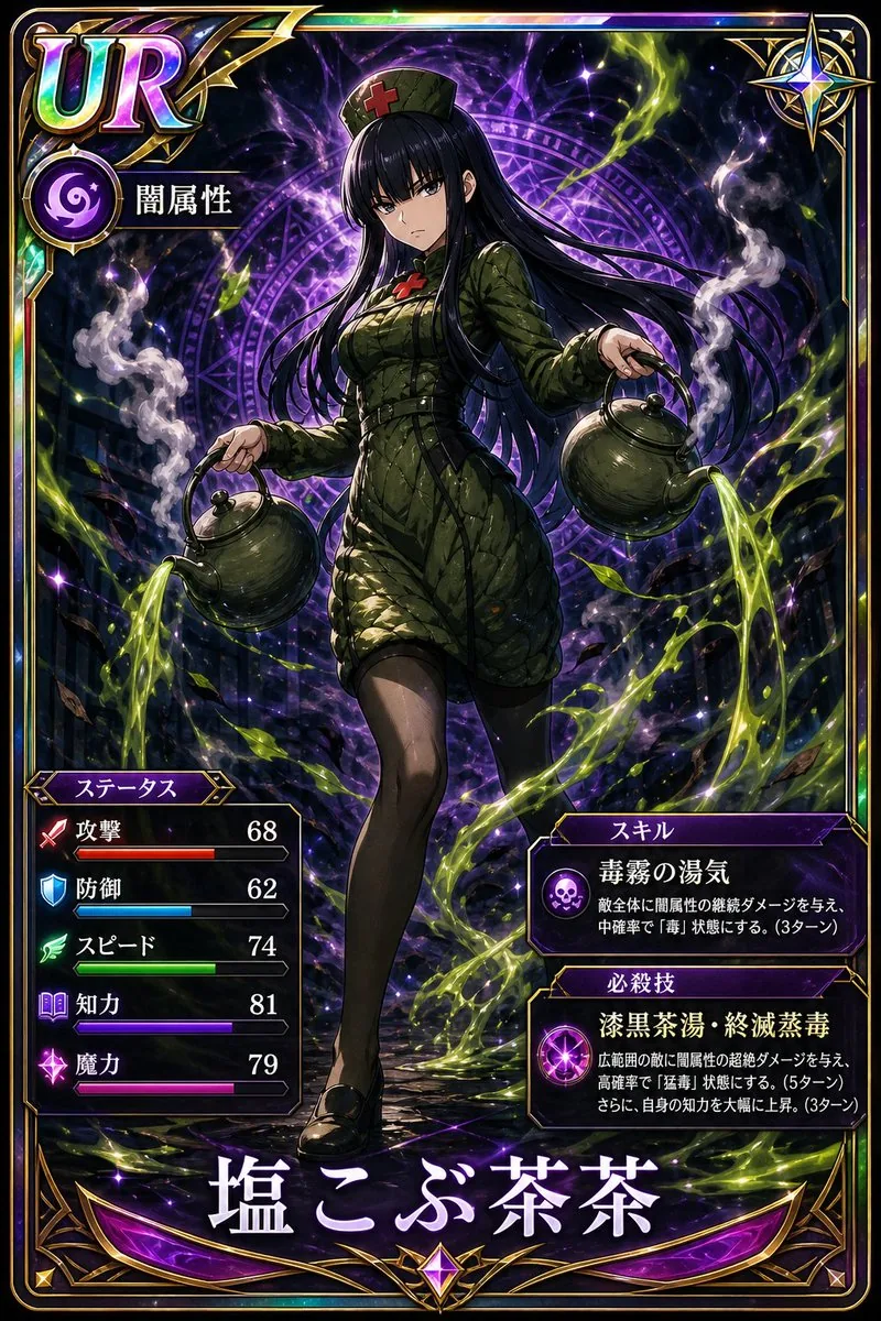 Professional Trading Card Illustration reference