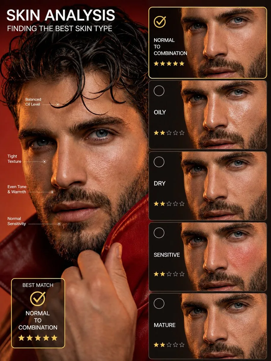 Skin Type Analysis Graphic reference