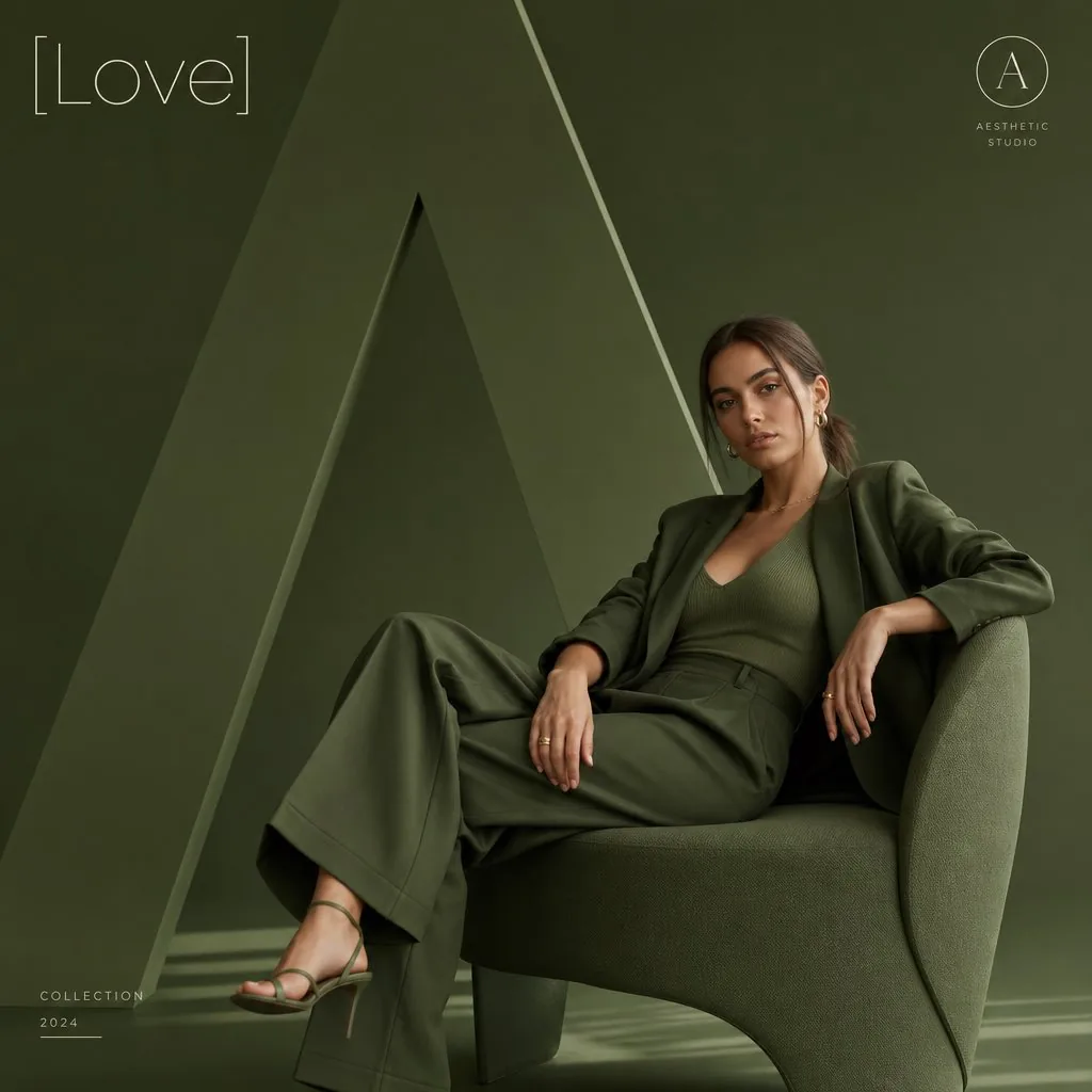 Minimalist Fashion Editorial Poster Prompt reference