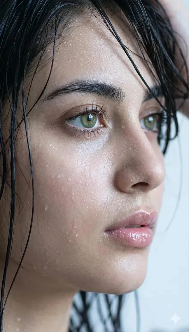 Extreme Wet Close-Up Portrait reference