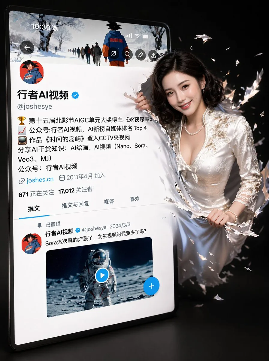 3D Social Media Profile Break-Out reference