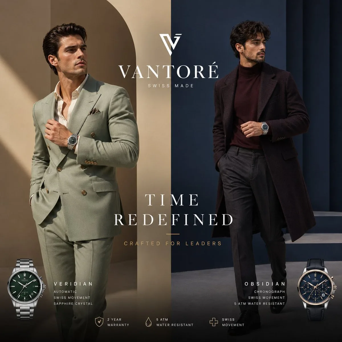 Luxury Split Watch Campaign reference
