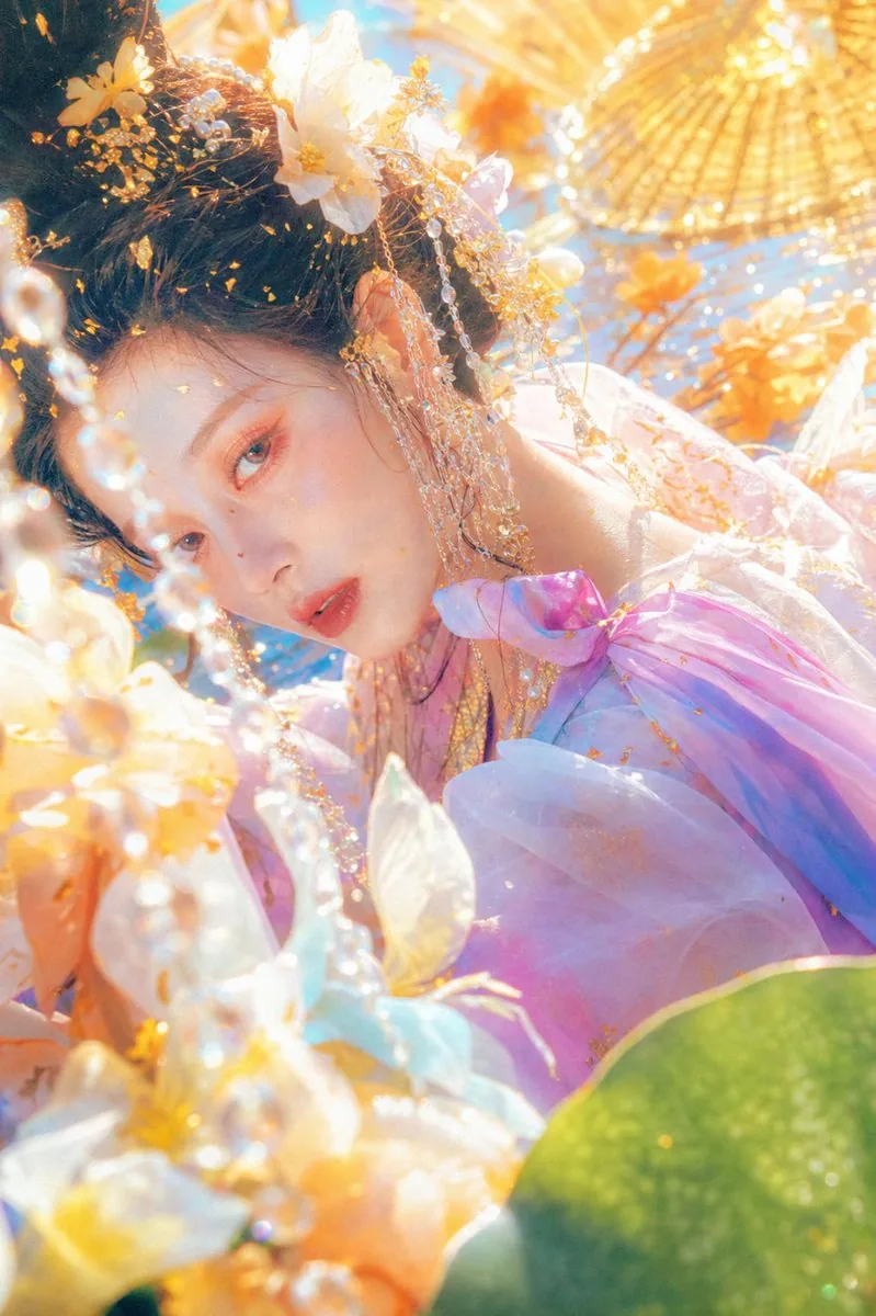 Ethereal Floral Fantasy Portrait reference