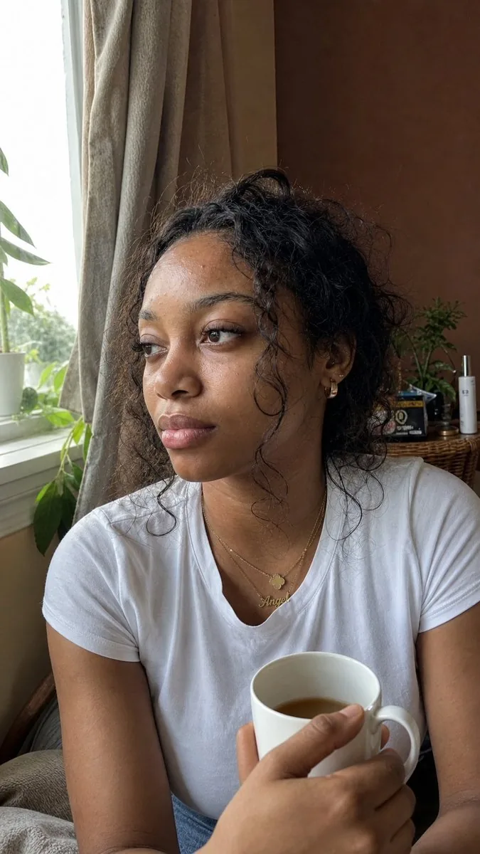 Authentic iPhone Portrait of African Woman reference